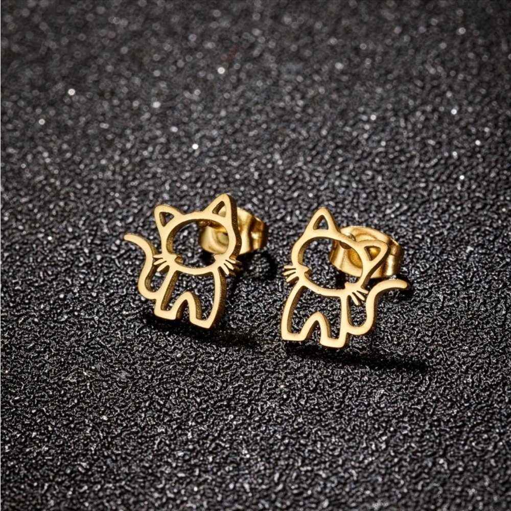 Small Cat Earrings
